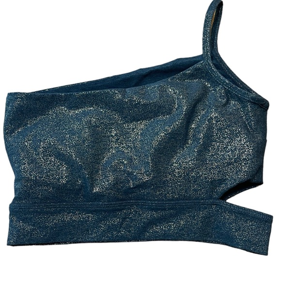 Beyond Yoga SoftShine Wanderlust Cropped Asymmetrical Bra Top Size Small New - Picture 6 of 9